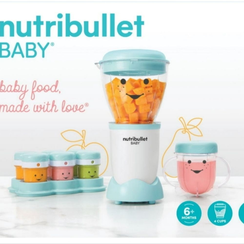 Nutribullet Baby Mini Blender in Light Blue - Baby Food Maker